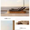 Latest Design Single Sofa Homestay Villa Hotel Courtyard Outdoor Luxury Garden Sofa