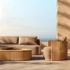 Latest Design Single Sofa Homestay Villa Hotel Courtyard Outdoor Luxury Garden Sofa