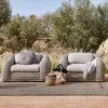 Leisure All Weather Modern Outdoor Furniture Set Hotel Villa Aluminum Frame Sectional Patio Garden Sofa for Courtyard Park Use
