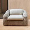 Leisure All Weather Modern Outdoor Furniture Set Hotel Villa Aluminum Frame Sectional Patio Garden Sofa for Courtyard Park Use