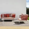 Leisure European Modern Garden Sofa One Seat Furniture Outdoor Patio Wood Eco-Friendly Waterproof Villa Park Courtyard Set