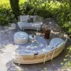 Leisure Modern Patio Outdoor Backyard Combination Sofa Set Aluminium Rope Weaving Durable Waterproof Garden Hotel Villa Park