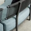 Leisure Modern Patio Outdoor Backyard Combination Sofa Set Aluminium Rope Weaving Durable Waterproof Garden Hotel Villa Park