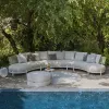 Leisure Modern Patio Outdoor Backyard Combination Sofa Set Aluminium Rope Weaving Durable Waterproof Garden Hotel Villa Park