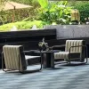 Luxury Aluminum Patio Furniture Set-Modern Design Durable Rust Proof for Hotel Courtyard Park Use Ready to Ship