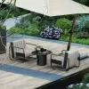 Luxury Aluminum Patio Furniture Set-Modern Design Durable Rust Proof for Hotel Courtyard Park Use Ready to Ship