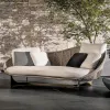 Luxury Hotel Outdoor Villa Courtyard Rattan Sofa Set with Waterproof Cushions-Durable Modern Design
