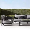 Luxury Modern Aluminum Alloy Eco-Friendly Waterproof Durable Outdoor Sofa Set for Villa Hotel Park Apartment