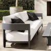 Luxury Modern Aluminum Alloy Eco-Friendly Waterproof Durable Outdoor Sofa Set for Villa Hotel Park Apartment