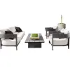 Luxury Modern Aluminum Alloy Eco-Friendly Waterproof Durable Outdoor Sofa Set for Villa Hotel Park Apartment