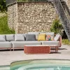Luxury Modern Eco-Friendly Outdoor Rattan Garden Sofa Set with Weather Resistant Cushions for Courtyard Terrace Use