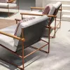 Luxury Modern Hotel Park Garden Patio Furniture Outdoor Chair Table Set Aluminium Frame Rattan Woven Durable Waterproof