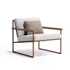 Luxury Modern Hotel Park Garden Patio Furniture Outdoor Chair Table Set Aluminium Frame Rattan Woven Durable Waterproof