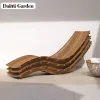 Luxury Modern Teak Sun Lounger Outdoor Pool Furniture Durable Eco-Friendly Living Room Beach Leisure