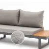 Luxury Modern Villa Outdoor Garden Sofa Set with Teak Wood Durable Waterproof Design