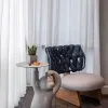 Luxury Teak Wood Rope Weaving Garden Sofa Set Outdoor Furniture for Hotel Courtyard Park Apartment Use