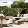 Luxury Waterproof Modern Garden Sofa Set Patio Teak Wood Aluminum Outdoor Courtyard Apartment Hotel Villa