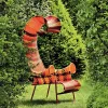 Modern All-weather Outdoor Furniture Villa Colorful Sofa Set Private Garden Courtyard Rope Woven Sofa