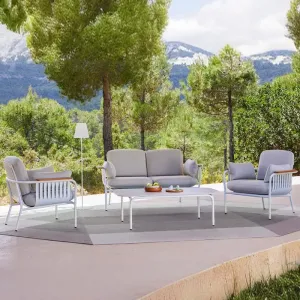 Modern Aluminum Alloy Outdoor Garden Sofa Set for Villa Courtyard Park Use-Durable Waterproof Design