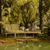 Modern Aluminum Alloy Outdoor Garden Sofa Set for Villa Courtyard Park Use-Durable Waterproof Design