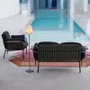 Modern Aluminum Alloy Outdoor Garden Sofa Set for Villa Courtyard Park Use-Durable Waterproof Design