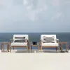 Modern Aluminum Frame Garden Sofa Set-Outdoor Furniture for Courtyard Hotel Villa Use