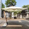 Modern Aluminum Outdoor Patio Garden Sun Umbrella with Granite Base 1.5m Radii Wind Resistant for Outdoor Furniture Park Use