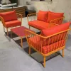 Modern Aluminum Outdoor Villa Courtyard L-Shaped Sofa Set Waterproof Rust Proof Eco-Friendly Durable Garden Furniture