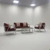 Modern Aluminum Outdoor Villa Courtyard L-Shaped Sofa Set Waterproof Rust Proof Eco-Friendly Durable Garden Furniture