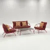Modern Aluminum Outdoor Villa Courtyard L-Shaped Sofa Set Waterproof Rust Proof Eco-Friendly Durable Garden Furniture