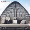 Modern Aluminum Rattan Garden Daybed Set Outdoor Furniture Waterproof Upholstery Cushions Eco-Friendly Durable Living Room Patio