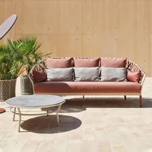 Modern Casual Sofa Set for Outdoor Garden Terrace Patio Hotel Park Use-Waterproof Rope Sofa with Eco-Friendly Design