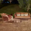 Modern Casual Sofa Set for Outdoor Garden Terrace Patio Hotel Park Use-Waterproof Rope Sofa with Eco-Friendly Design