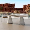 Modern Design Comfortable Waterproof Durable Metal Rocking Garden Dining Table and Chair Set for Outdoor Use