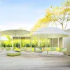 Modern Design Heavy-Duty Aluminum Waterproof Garden Cantilever Umbrella Bases for Patio Beach Living Room Outdoor Furniture Use