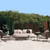 Modern Design Rattan Rope Sofa Chair Set Aluminum Alloy Eco-Friendly Waterproof Durable Outdoor Furniture for Hotel