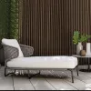 Modern Design Rattan Rope Sofa Chair Set Aluminum Alloy Eco-Friendly Waterproof Durable Outdoor Furniture for Hotel
