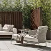 Modern Design Rattan Rope Sofa Chair Set Aluminum Alloy Eco-Friendly Waterproof Durable Outdoor Furniture for Hotel
