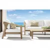 Modern Design Single Sofa Outdoor Furniture Casual Teak Single Garden Sofa Rattan Woven Sofa