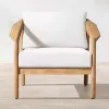 Modern Design Single Sofa Outdoor Furniture Casual Teak Single Garden Sofa Rattan Woven Sofa