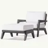 Modern Design Teak Wood Outdoor Dining Furniture Set Soft Cushion Sofa Waterproof Eco-Friendly Apartment Villas Hotels Pools