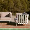 Modern Design Wood Sofa Set Outdoor Furniture for Garden Balcony Patio Hotel Use-Durable Waterproof Lounge Sofa