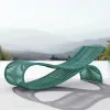 Modern Durable Hotel Lounger Aluminum Frame Rattan Outdoor Sunbed Villa Terrace Park Pool Garden Lounge Chair Furniture
