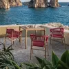 Modern Durable Teak Frame Wood Outdoor Table and Chairs for Restaurant Hotel Terrace Garden Use Waterproof Customized Service