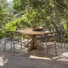 Modern Durable Teak Frame Wood Outdoor Table and Chairs for Restaurant Hotel Terrace Garden Use Waterproof Customized Service