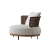 Modern Eco-Friendly Teak Wood Outdoor Sofa Set with Table and Chair for Apartment Patio Park Villa Courtyard Hotels