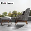 Modern European Style Villa Garden Sofa Set with Aluminum Frame Durable Waterproof Outdoor Furniture for Hotel Living Room