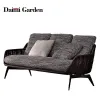 Modern European Style Villa Garden Sofa Set with Aluminum Frame Durable Waterproof Outdoor Furniture for Hotel Living Room