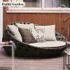 Modern Garden Furniture Resort Leisure Hotel Patio Swimming Pool Outdoor Cane Rattan Park Beach Chair Sun Lounger Beach Bed
