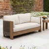 Modern Garden Teak Sofa Set Hotel Luxury Outdoor Furniture Modular Cushion Couch Outdoor Lounge Patio Furniture Garden Sofa Set
